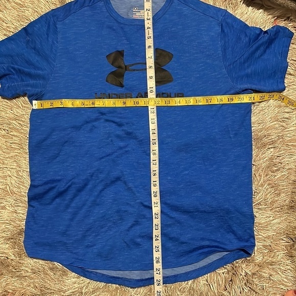 Under Armour Blue Loose Fit Short Sleeve Shirt - Picture 7 of 7